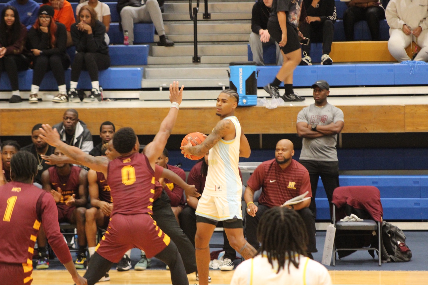 A group of men playing basketball AI-generated content may be incorrect.